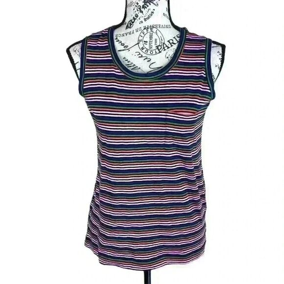 Madewell Tops - Madewell stripes SCOOP NECK tank top